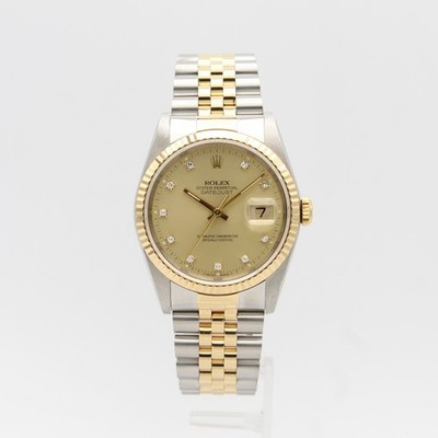 [2993] Rolex Datejust 36mm - 16233 Diamant Gold Jubilee Sehr Guter Zustand 1989
