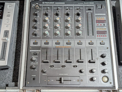 Pioneer DJ DJM-500 Professional 4-Channel DJ Mixer & 2, Pioneer