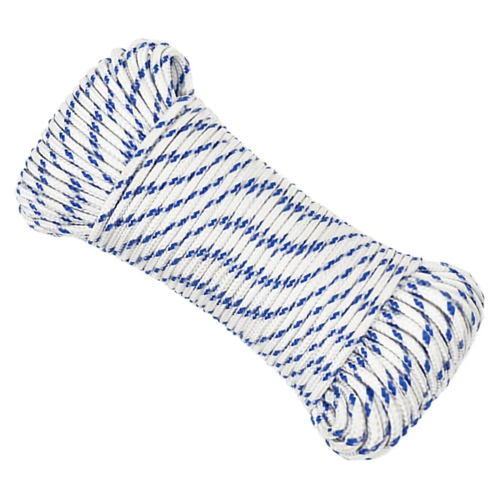 Corda Marina in Polipropilene Bianco 5mm 250m - Treccia di Qualità