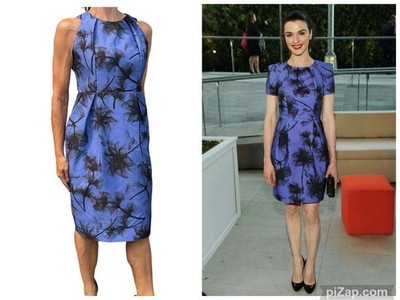 JASON WU Sheath Shift Dress Resort2011 Faille Purple Floral Tafetta sleeveless 8