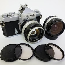 Nikon Nikomat Nikkormat FTN Camera NIKKOR-S 50mm f/1.4 NIKKOR-H 28mm f/3.5 Set
