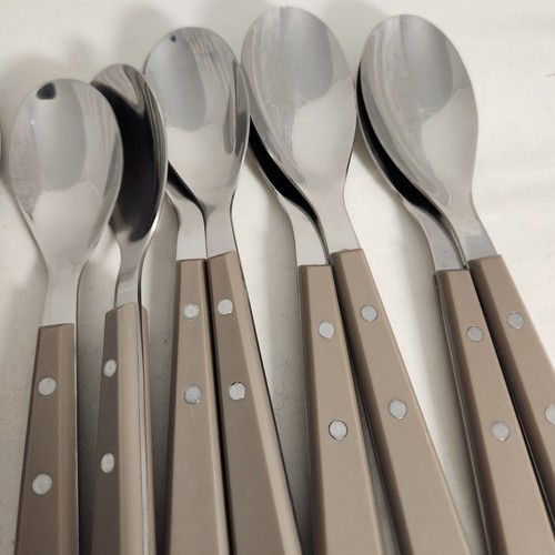 Martha Stewart MSE Everyday Stainless Wood Handle Flatware Retro 16 Pieces 4 Set - Picture 4 of 5