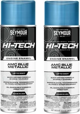 Hi-Tech EN-66 Engine Enamel AMC Blue Metallic 12oz Spray Paint 2-Pack Pro Set