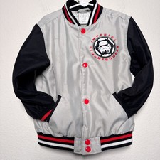 Disney Store Star Wars Stormtrooper Varsity Jacket Kids Size 4 Imperial Troopers