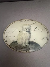 John Derian Plate/Tray - Dog with Script