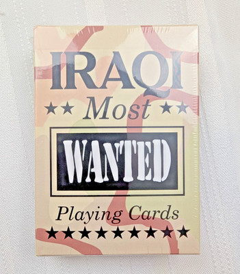 2003 Iraqi Most Wanted Playing Cards Military Iraq. Sealed! New
