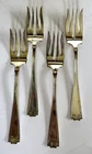 Gorham Etruscan SET of 4 Salad Forks 6 1/4" Sterling Silver 4.62oz Mono "B"
