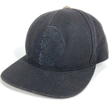 CHROME HEARTS horseshoe logo hat cap baseball cap wool Black