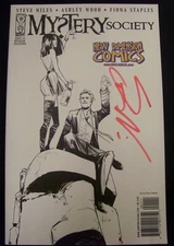 MYSTERY SOCIETY 1 IDW NEW DIMENSION COMICS NDC VARIANT SIGNED NILES 2010 NM