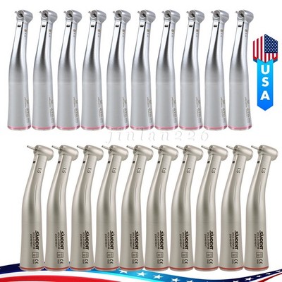 Dental 1:5 Increasing LED Fiber Optic Contra Angle Handpiece for NSK Ti-Max X95L