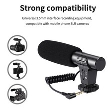 Camera Microphone Easy to Install Lightweight Multifunctional Sturdy High