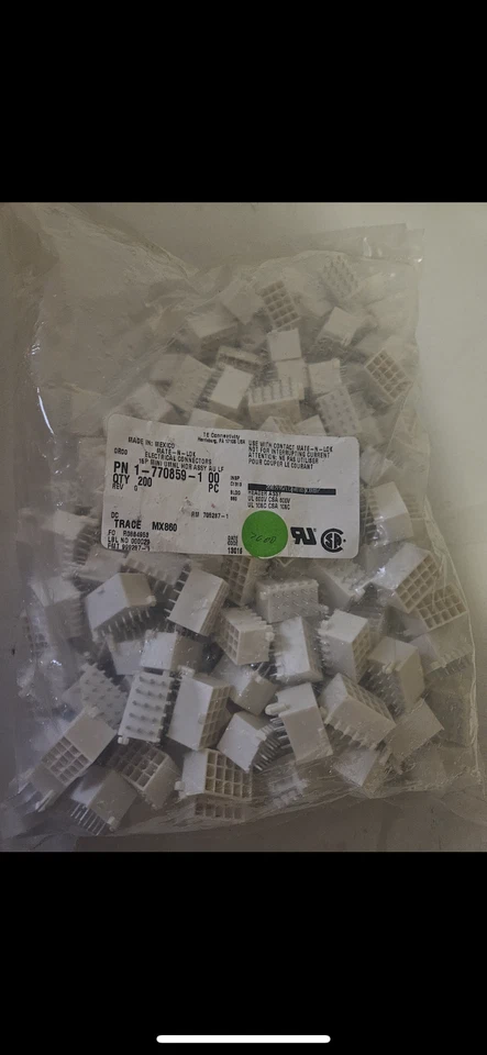 QTY 200 TE 1-770859-1 00 Mate-N-Lock новый - Изображение 2 из 2