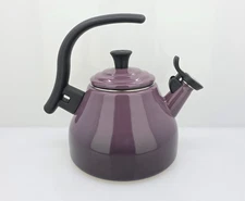 Le Creuset Classic Whistling Tea Kettle 1.6 Qt “Cassis” Purple Enamel