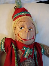 vintage handmade sock monkey