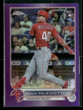 2022 Topps Chrome Update #USC158 Simon Muzziotti Purple Refractor