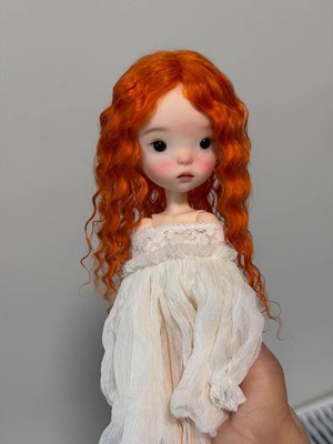 Landoudou 1/6 BJD Doll Resin Joints Body with Eyes Face Makeup Wig Girl DIY Gift