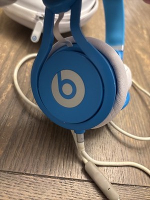 Beats Mixr Wired Headphones David Guetta Limited BLUE & Case USED