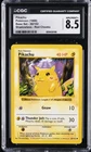 1999 POKEMON BASE SET SHADOWLESS RED CHEEKS #58/102 PIKACHU CGC 8.5
