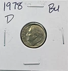 1978-D Roosevelt Dime BU (Brilliant Uncirculated) Denver Mint
