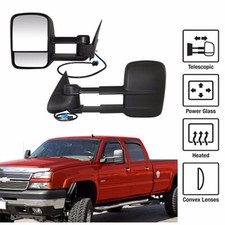 Power Heated Towing Mirrors For 03-06 Chevy Silverado Gmc Sierra Pickup Truck Power Heated Towing Mirrors For 03-06 Chevy Silverado Gmc Sierra Pickup Truck