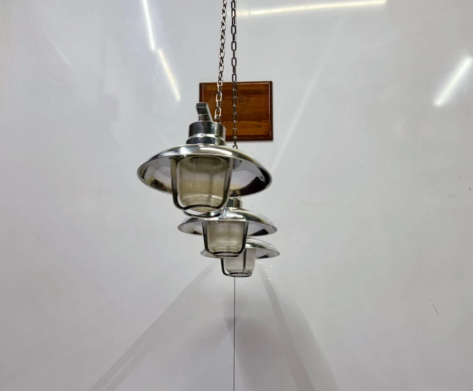 Lampadario a sospensione da soffitto nautico in alluminio antico design elega... - Immagine 4 di 4