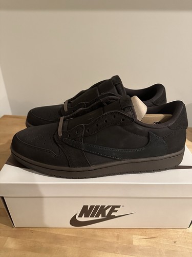 Size 14- Travis Scott x Air Jordan 1 Retro OG SP Low Velvet Brown IN HAND NIB