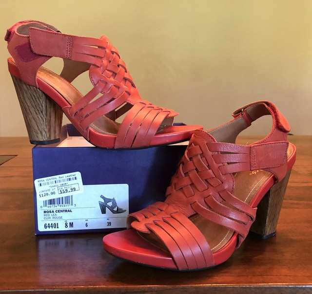 clarks indigo heels