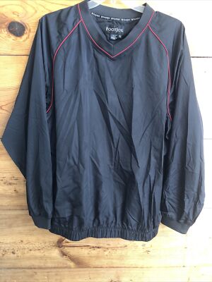 FootJoy Golf Jacket Men s XL Long Sleeve Black Polyester EUC!!!!