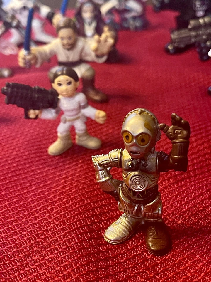 Lote De Héroes Galácticos Star Wars Darth Vader General Grievous Luke Leia 12 Total Foto 3 de 4