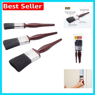 Profi Qualität 3-teiliges Pinsel Set - Ergonomisches Design & Haltbarkeit
