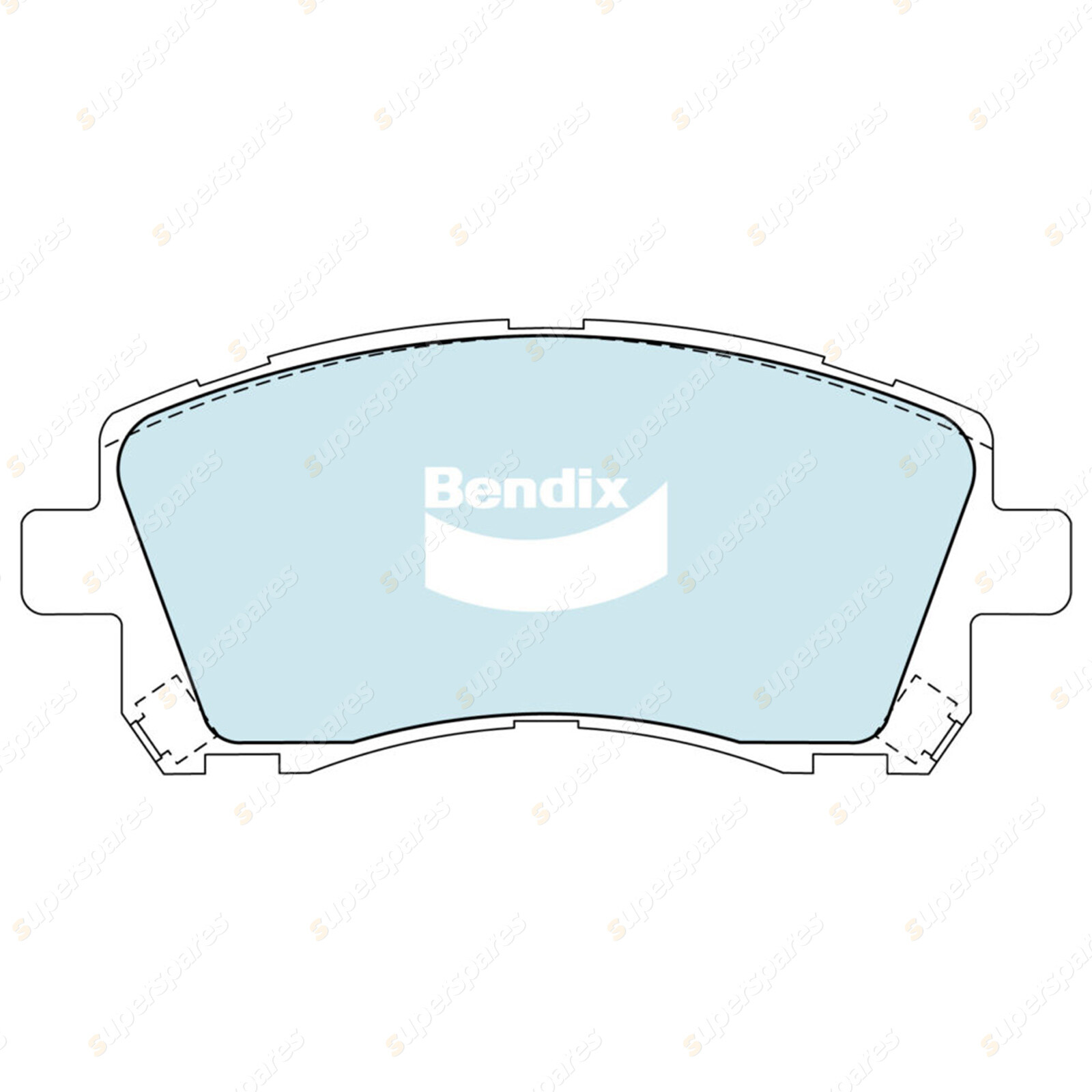 8Pcs Bendix GCT Brake Pads Set for Subaru Impreza GC GC3 GC8 GF Outback