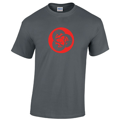 Hagakure Ghost Dog Symbol Japanese Samurai Graphic Charcoal Gray T-Shirt S-5XL
