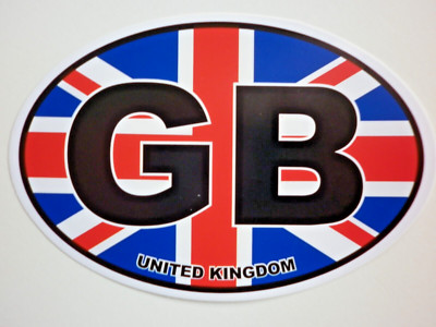 Gb Sticker Window Window & Car Sticker - ENGLISH GB UNION JACK - Oval Decal BRITTISH Gift ...