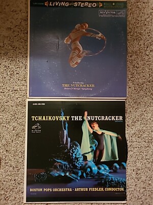 Lot Of 2 The Nutcracker - LIVING STEREO 1960 Vinyl Record LP REINER /TCHAIKOVSKY