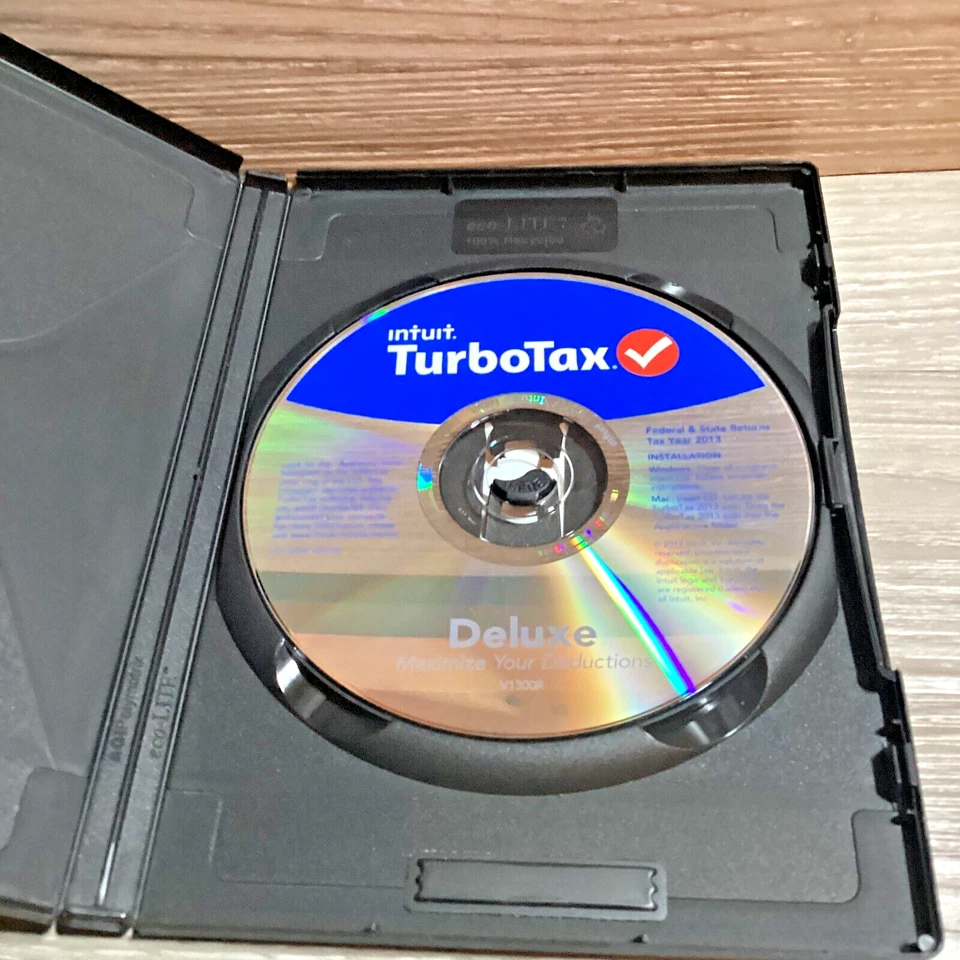 2013 TurboTax Deluxe Federal + State Maximize Deductions Case and CD Back Taxes - Image 3 of 4