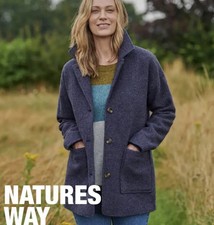 Woolovers Wool Blue Grey Jacket. Coat. Women’s M. New With Tags. Pockets