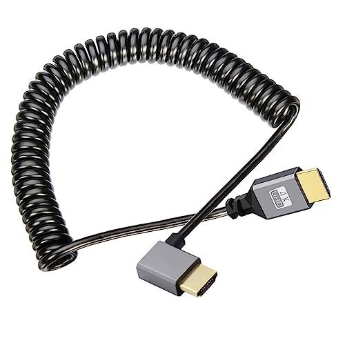 Chenyang HDMI Stretch Coiled Cable HDMI 2.0 Type A Male to Male 4K 60hz (c7Z)