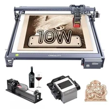 Creality Laser Engraver 10W Laser Cutter for DIY with Air Assist+Rotary Roller