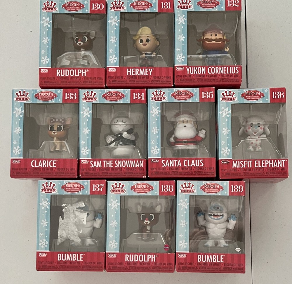 Funko Minis Rudolph the Red Nosed Reindeer - Figures #130-139 Buy3+=FreeShipping