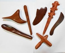7XThai Massage Wooden Tools Foot Face Body Traditional Therapy Wood Reflexology