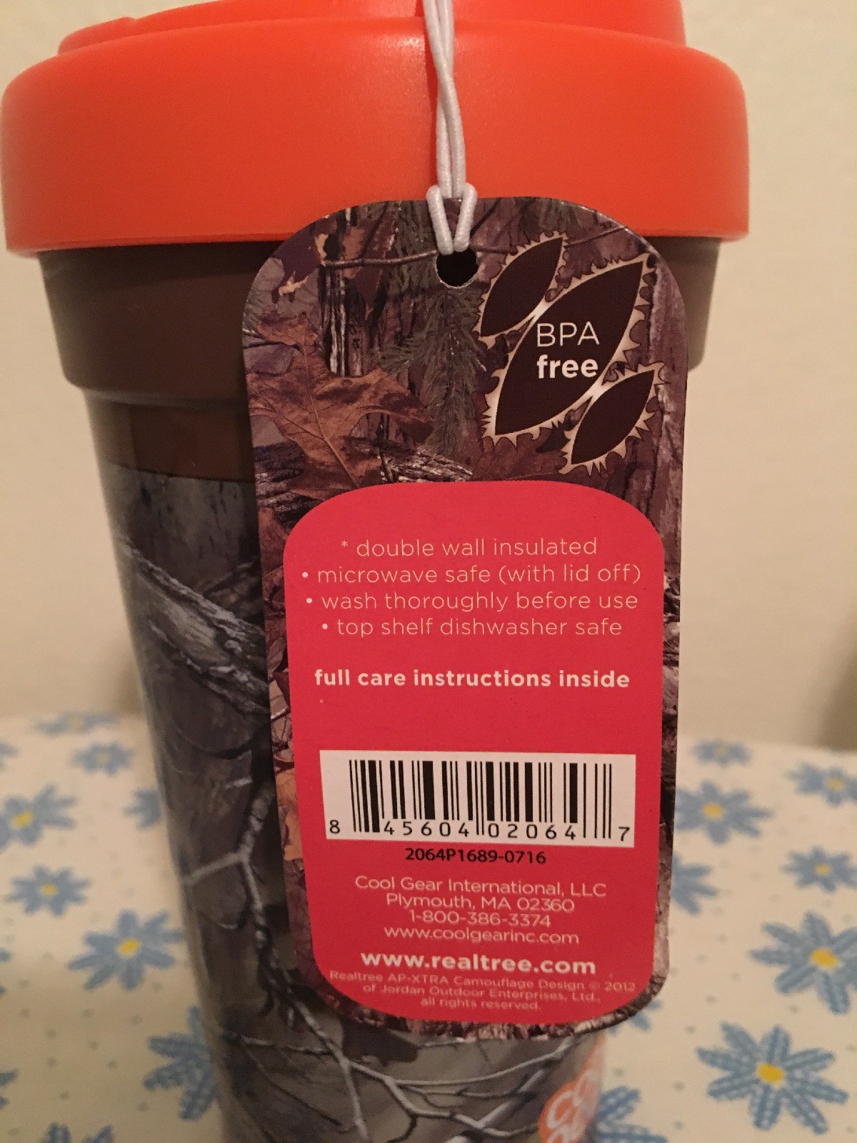 Cool Gear Coffee Realtree Travel Mug 15 Oz Orange Camo For Sale Online Ebay