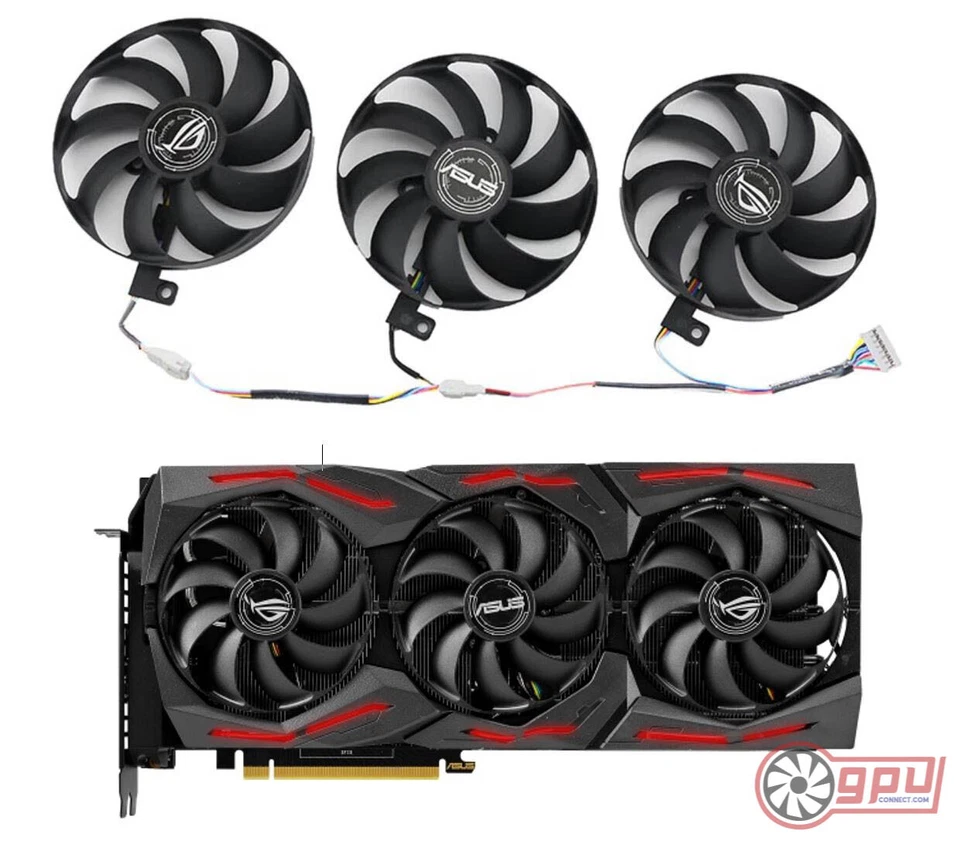 ASUS ROG STRIX RTX 2060 2070 2080 Ti & RX 5600 5700 XT - Cooler Fan Set (7 Pin)