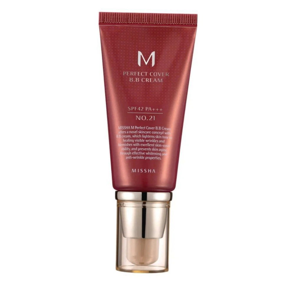 Missha M Perfect Cover BB Cream Farbton Light Beige Nr. 21, 50 ml - Bild 3 von 3
