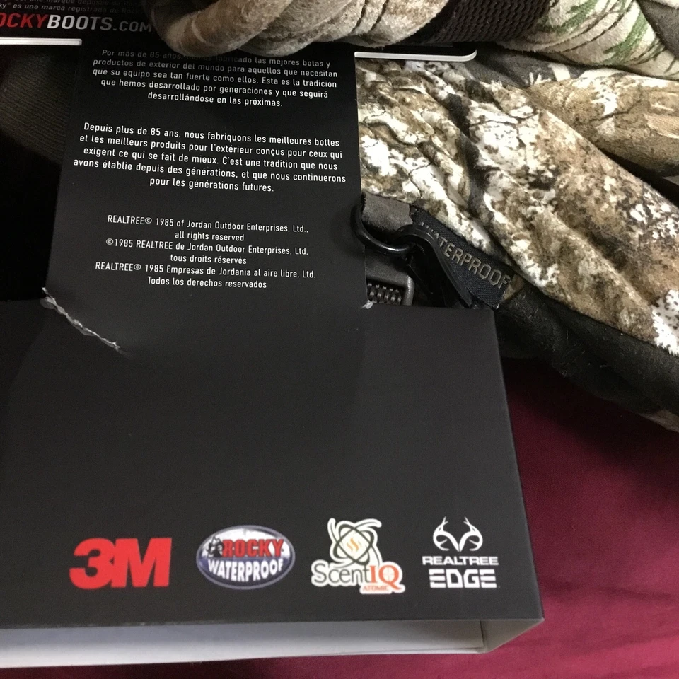 New Men’s Rocky HW00256 Realtree Edge Camo 100G Insulated WP Gloves Size X-Large - Image 4 of 4
