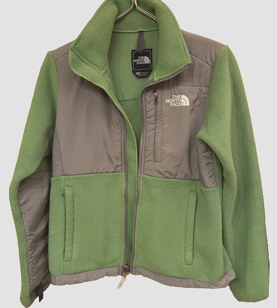 新品 The North Face POLARTEC Denali The North Face Denali Polartec Fleece Green/Gray Jacket Full Zip