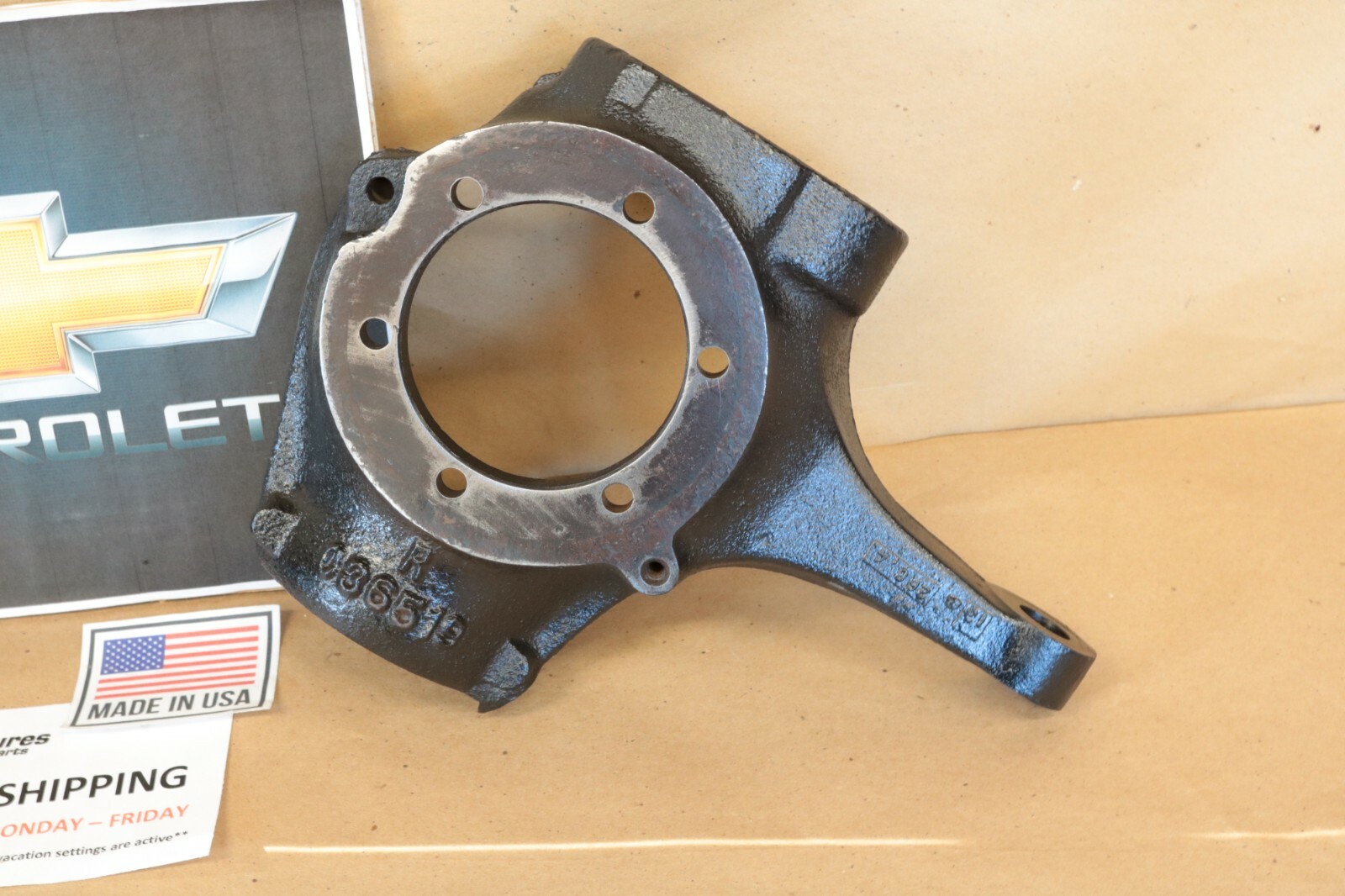 Chevy K5 K10 K20 GMC K15 K25 Dana 44 10 Bolt Flat Top Knuckles OEM Dana