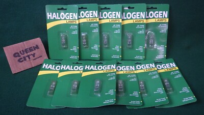 Lot of 11 new JC Type Halogen Light Bulbs/lamps 12V 20W G4 .7mm pin