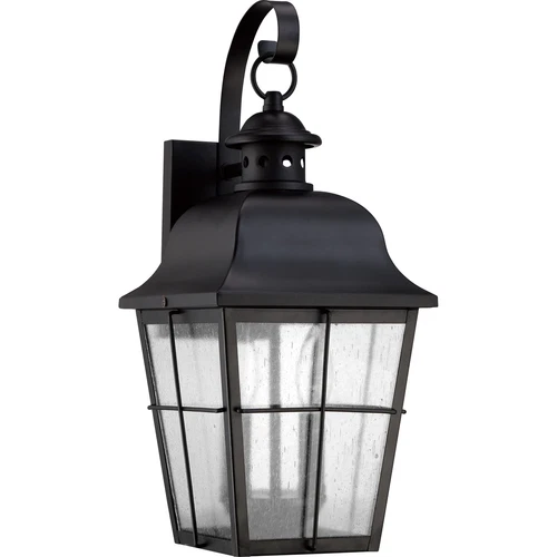 Quoizel MHE8409K Millhouse 2 Light Medium Wall Lantern Fixture, Mystic Black - Picture 2 of 4