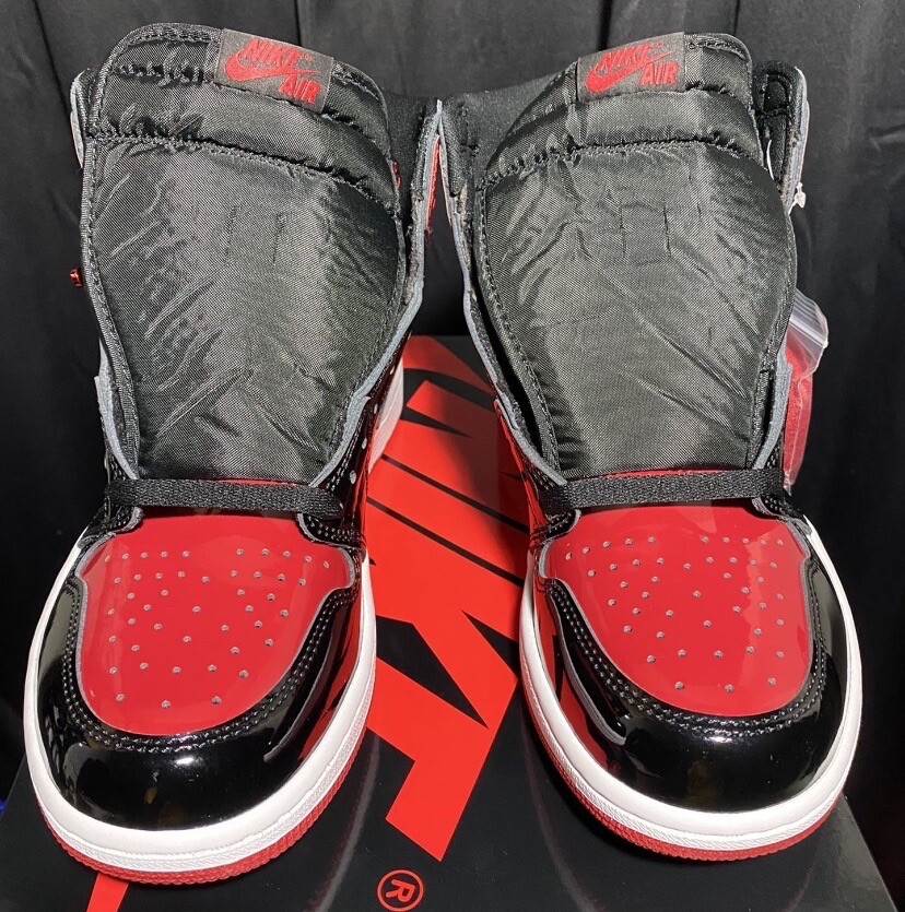 スニーカー airjordan1  patent bred ps 18cm Jordan 1 Retro High OG Patent Bred (PS) | AQ2664-063 | VIP
