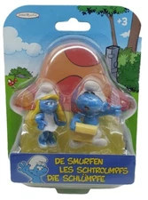 Smurfs 2009 NIB Smurfette & Poet Smurf Peyo Jakks Plastic European Version